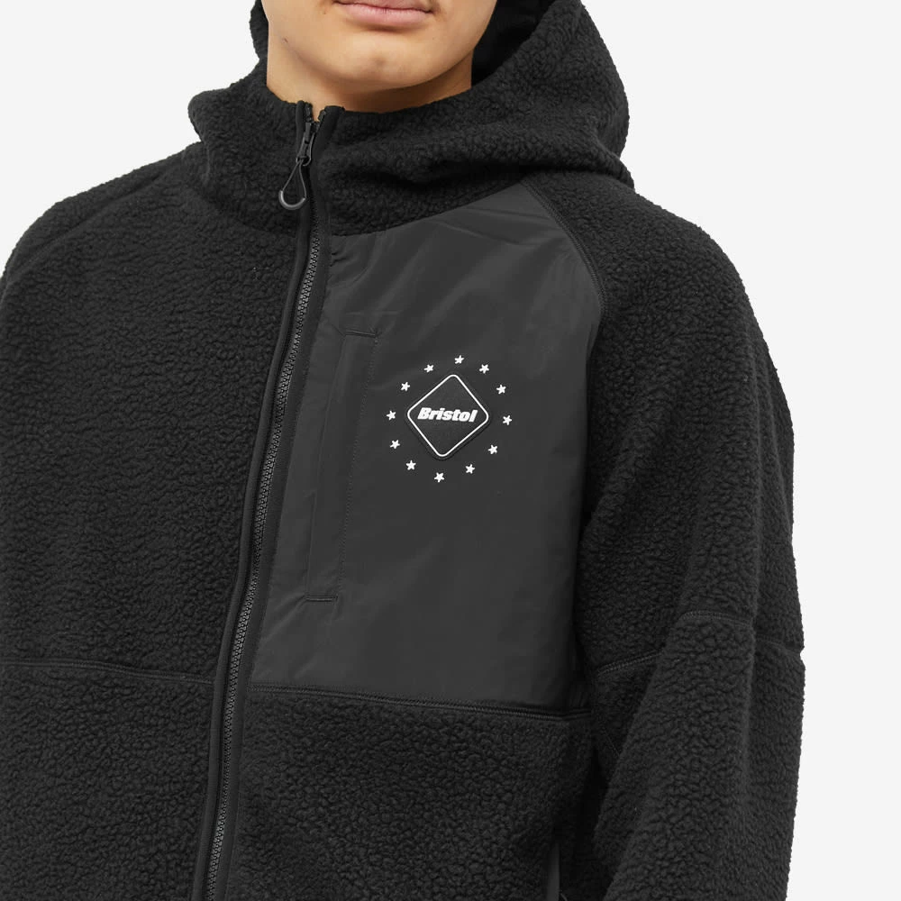 F.C. Real Bristol FC Real Bristol Boa Fleece Hooded Jacket 5 F.C. Real Bristol FC Real Bristol Boa Fleece Hooded Jacket - Image 5