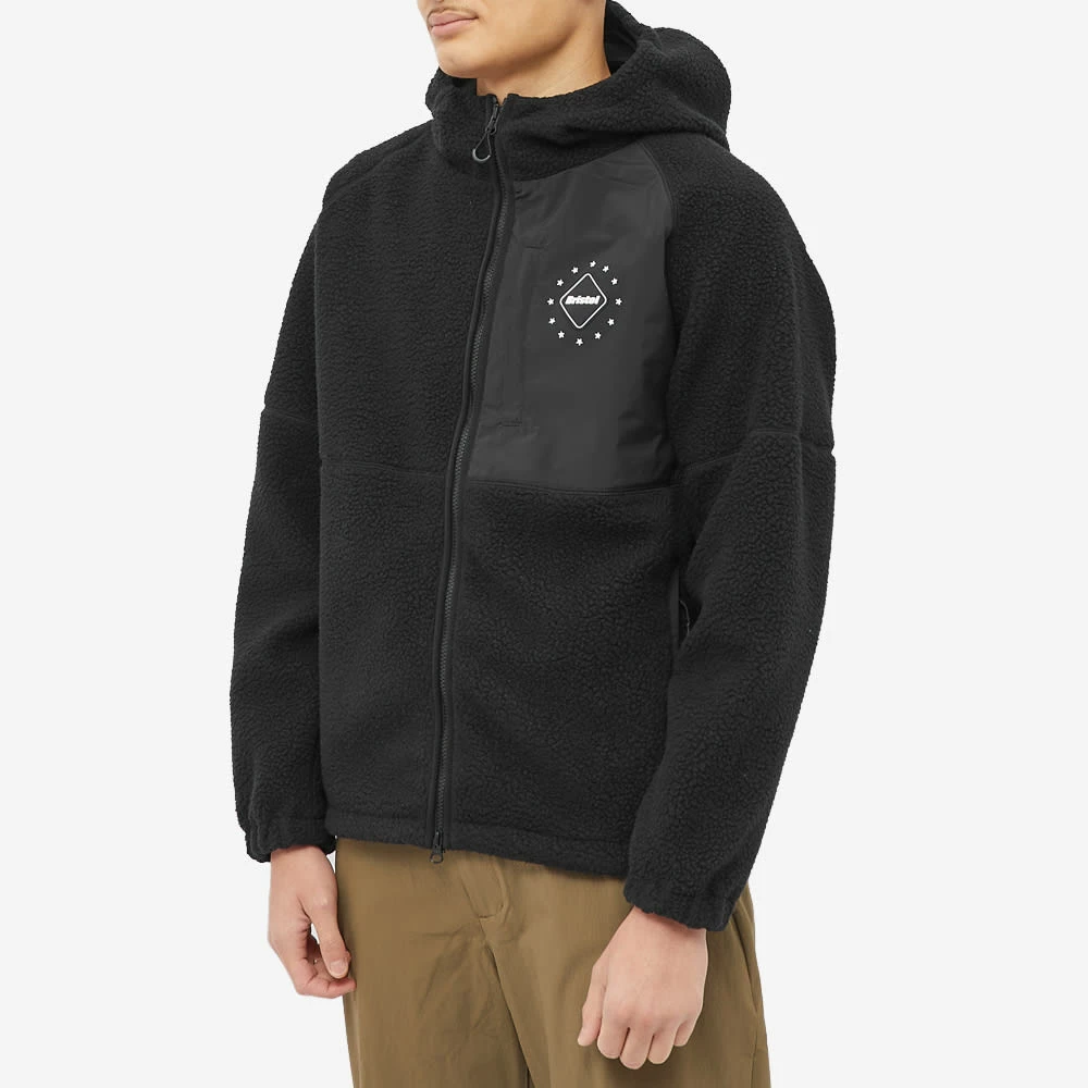 F.C. Real Bristol FC Real Bristol Boa Fleece Hooded Jacket 2 F.C. Real Bristol FC Real Bristol Boa Fleece Hooded Jacket - Image 2