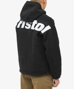 F.C. Real Bristol FC Real Bristol Boa Fleece Hooded Jacket 7 F.C. Real Bristol FC Real Bristol Boa Fleece Hooded Jacket -Outlet Sweaters Store 06 12 2022 AJ FCRB 222044 BK 8 1