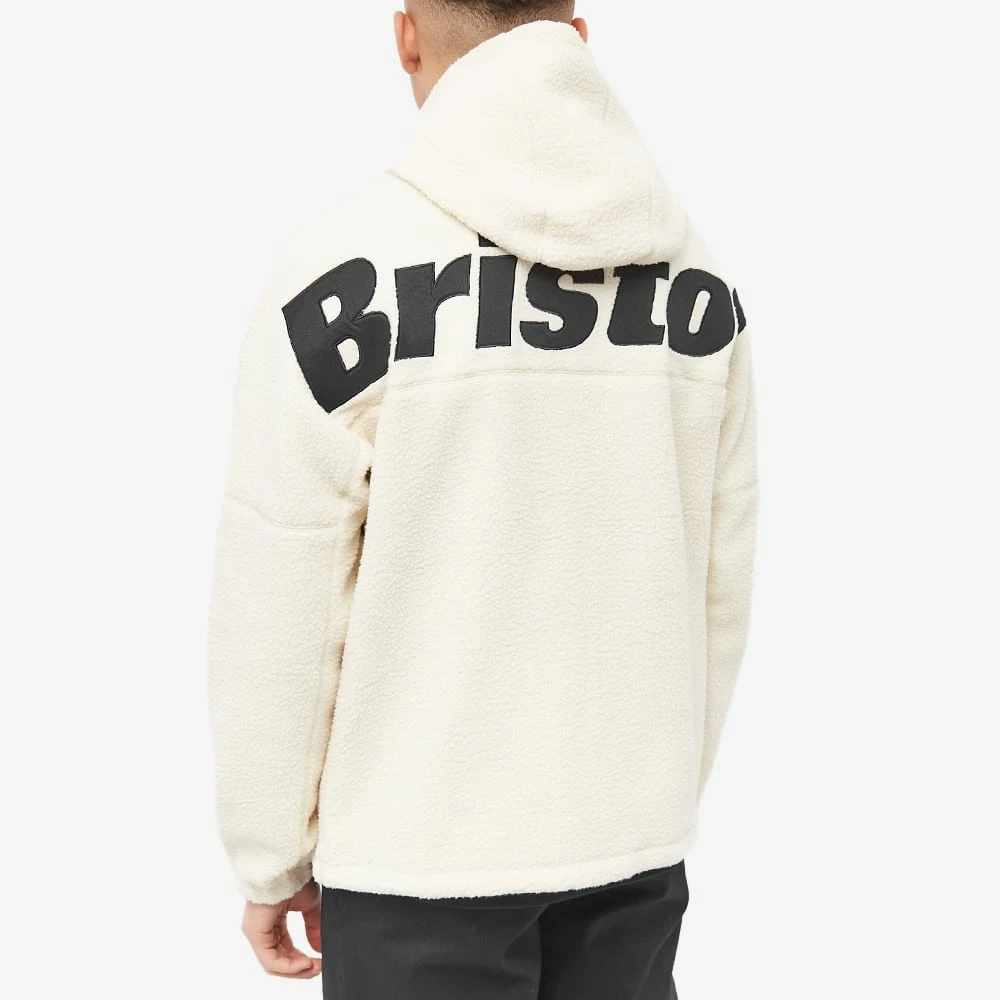 F.C. Real Bristol FC Real Bristol Boa Fleece Hooded Jacket 3 F.C. Real Bristol FC Real Bristol Boa Fleece Hooded Jacket - Image 3