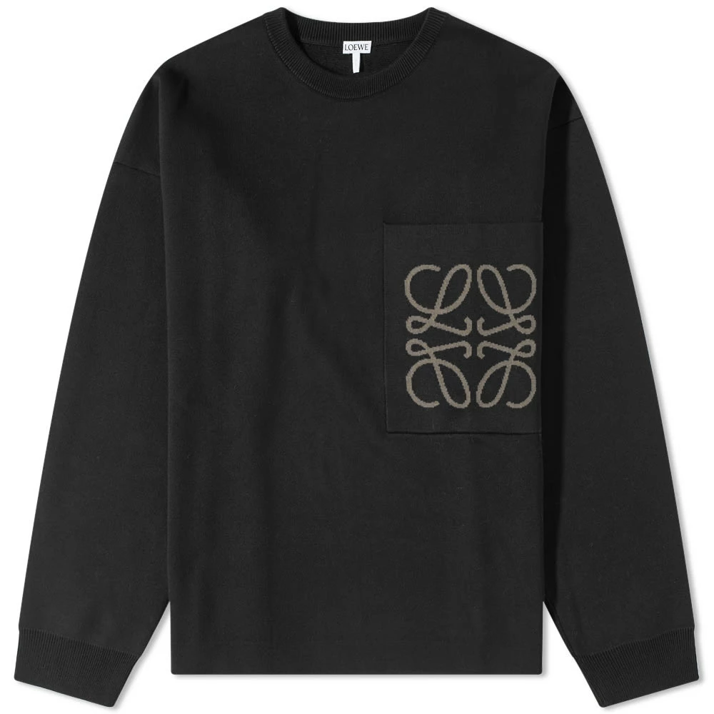 Loewe Anagram Pocket Crew Knit 1 Loewe Anagram Pocket Crew Knit