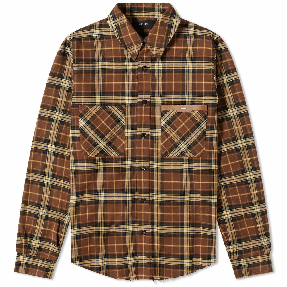 AMIRI Logo Flannel Shirt 1 AMIRI Logo Flannel Shirt