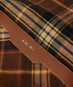 AMIRI Logo Flannel Shirt 8 AMIRI Logo Flannel Shirt -Outlet Sweaters Store 07 02 2022 JA PS22MSL006 210 3 1