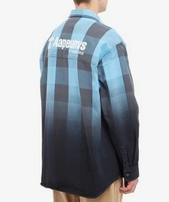 AAPE By A Bathing Ape AAPE Flannel Check Shirt -Outlet Sweaters Store 07 06 2022 JA AAPSTM8396XAIBLL 7 1