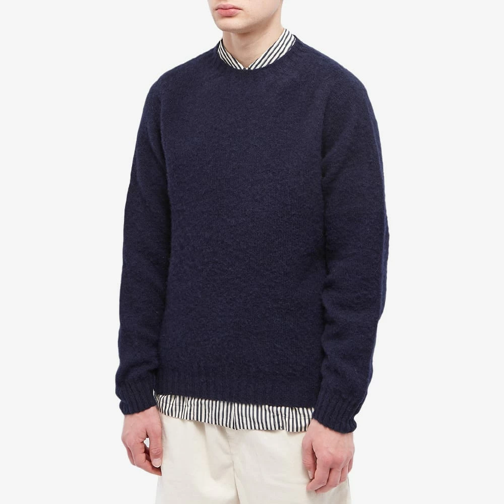 Drake's Brushed Shetland Crew Knit 2 Drake's Brushed Shetland Crew Knit - Image 2