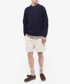 Drake's Brushed Shetland Crew Knit 8 Drake's Brushed Shetland Crew Knit -Outlet Sweaters Store 07 10 2022 TC DR2A3A 21501 NVY m9 1