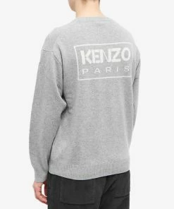 Kenzo Back Logo Crew Knit 7 Kenzo Back Logo Crew Knit -Outlet Sweaters Store 07 10 2022 aj fc65pu3433lc96 8