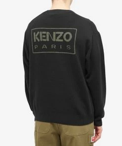 Kenzo Back Logo Crew Knit 7 Kenzo Back Logo Crew Knit -Outlet Sweaters Store 07 10 2022 aj fc65pu3433lc99 8