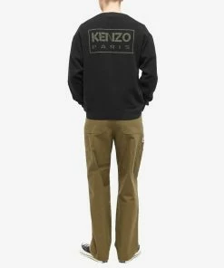 Kenzo Back Logo Crew Knit 8 Kenzo Back Logo Crew Knit -Outlet Sweaters Store 07 10 2022 aj fc65pu3433lc99 m9