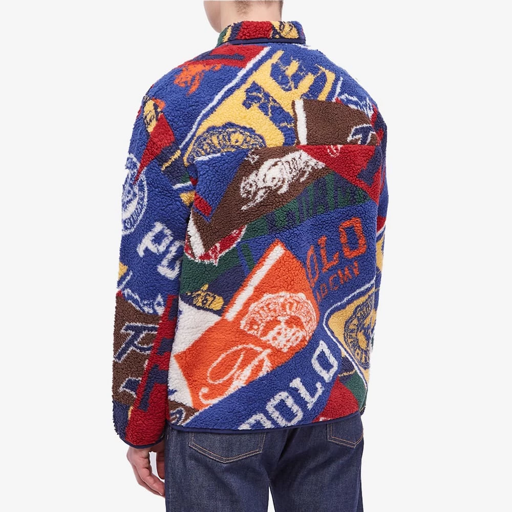 Polo Ralph Lauren Varsity Multi Logo Zip Fleece 3 Polo Ralph Lauren Varsity Multi Logo Zip Fleece - Image 3