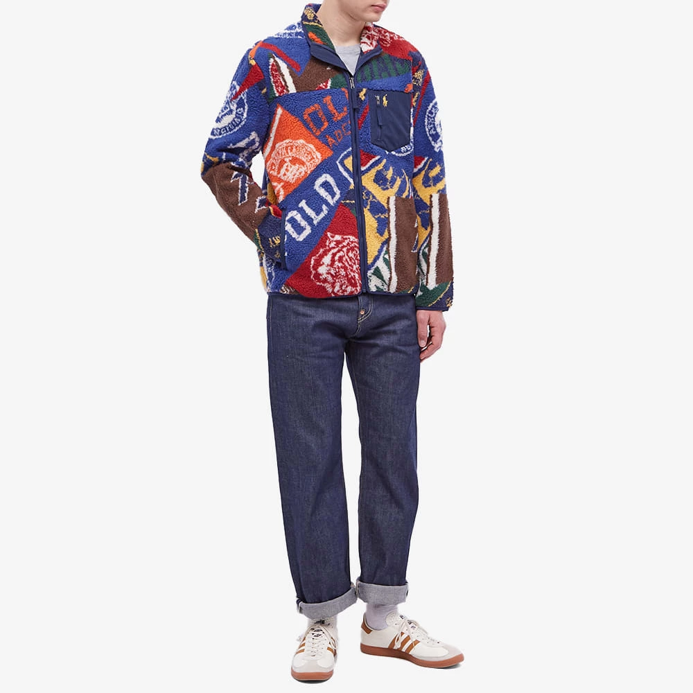 Polo Ralph Lauren Varsity Multi Logo Zip Fleece 4 Polo Ralph Lauren Varsity Multi Logo Zip Fleece - Image 4