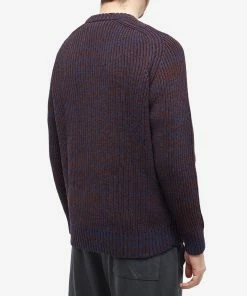 Corridor Alpawool Marl Crew Knit -Outlet Sweaters Store 07 11 2022 BLR SW0058 NVY 8 1