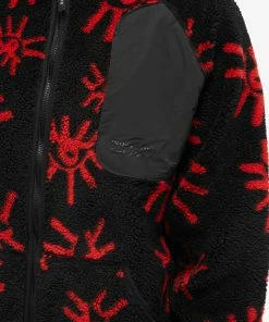 District Vision Greg Cabin Fleece Jacket -Outlet Sweaters Store 07 11 2022 SI DV0025 BLK 10 1