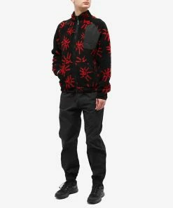 District Vision Greg Cabin Fleece Jacket -Outlet Sweaters Store 07 11 2022 SI DV0025 BLK m9 1