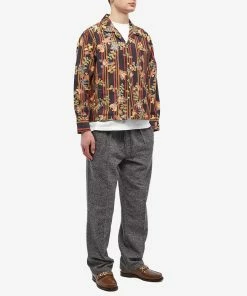 BODE Long Sleeve Butterfly Shirt -Outlet Sweaters Store 07 12 2022 JA MRF22SH063 BKM m9 1