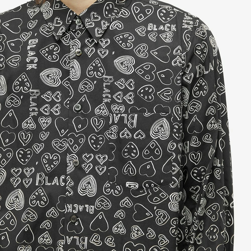 Comme Des Garçons Black All Over Print Shirt 5 Comme Des Garçons Black All Over Print Shirt - Image 5
