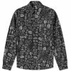 Comme Des Garçons Black All Over Print Shirt