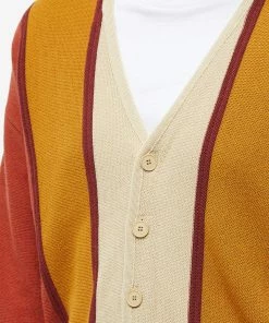 Awake NY Wool Striped Cardigan -Outlet Sweaters Store 07 12 2022 LL AWK SP22 SW002 RS 5 1