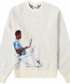 Bricks & Wood Kobe Intarsia Crew Knit