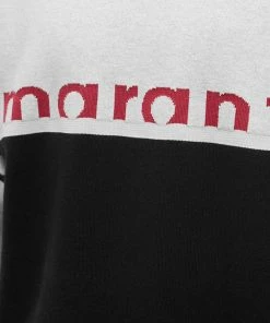 Isabel Marant Charles Colour Block Knit -Outlet Sweaters Store 08 02 2023 LB 23PPU0052HA A1L65H 01BK 10 1