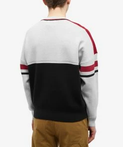 Isabel Marant Charles Colour Block Knit -Outlet Sweaters Store 08 02 2023 LB 23PPU0052HA A1L65H 01BK 8 1