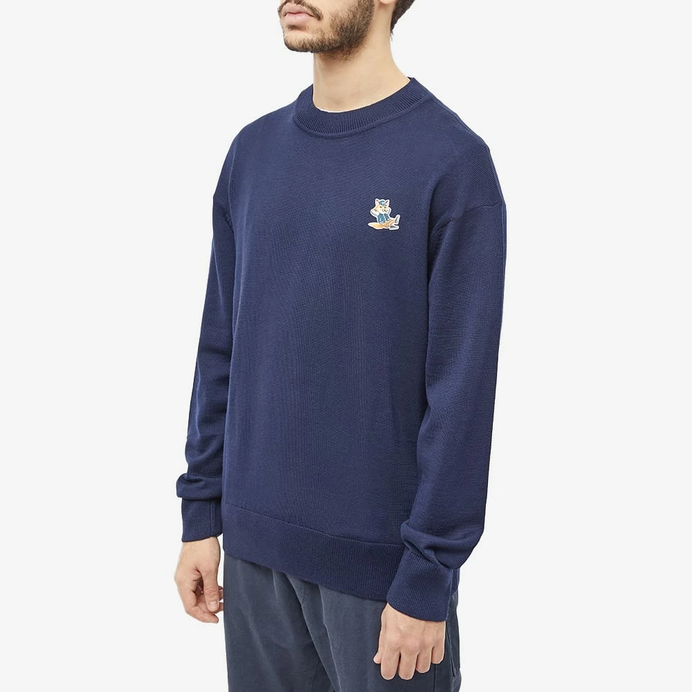 Maison Kitsune Dressed Fox Patch Relaxed Knit 2 Maison Kitsune Dressed Fox Patch Relaxed Knit - Image 2