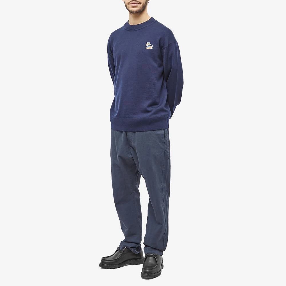 Maison Kitsune Dressed Fox Patch Relaxed Knit 4 Maison Kitsune Dressed Fox Patch Relaxed Knit - Image 4