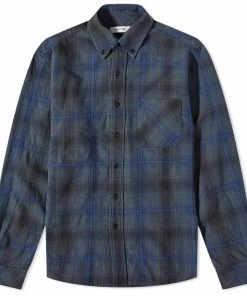 Nonnative Dweller Button Down Twill Plaid Shirt