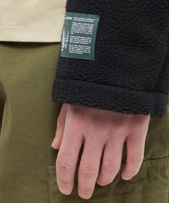 Reese Cooper Sherpa Fleece Jacket 9 Reese Cooper Sherpa Fleece Jacket -Outlet Sweaters Store 08 04 2022 LL SS220005 BLK 5 1