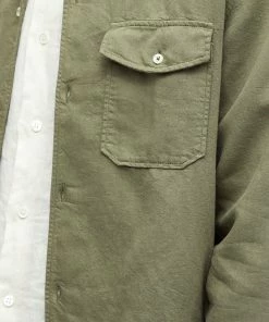 Officine Generale Officine Générale Eric Camp Collar Overshirt 9 Officine Generale Officine Générale Eric Camp Collar Overshirt -Outlet Sweaters Store 08 04 2022 ML S22MSHI032 LIH 10 1