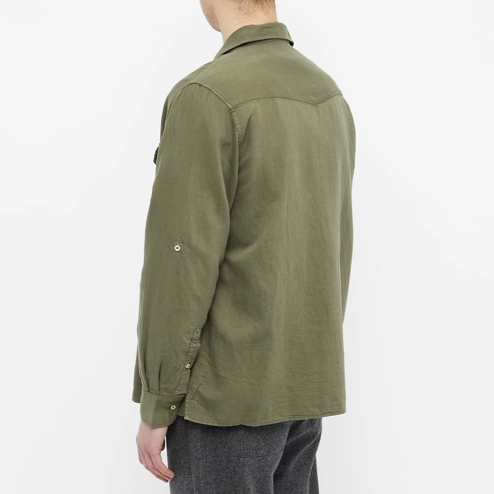 Officine Generale Officine Générale Eric Camp Collar Overshirt 3 Officine Generale Officine Générale Eric Camp Collar Overshirt - Image 3