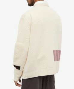 Studio Nicholson Palme Shaggy Boucle Intaris Crew Knit -Outlet Sweaters Store 08 08 2022 JA SNM 892 MLT 8 1