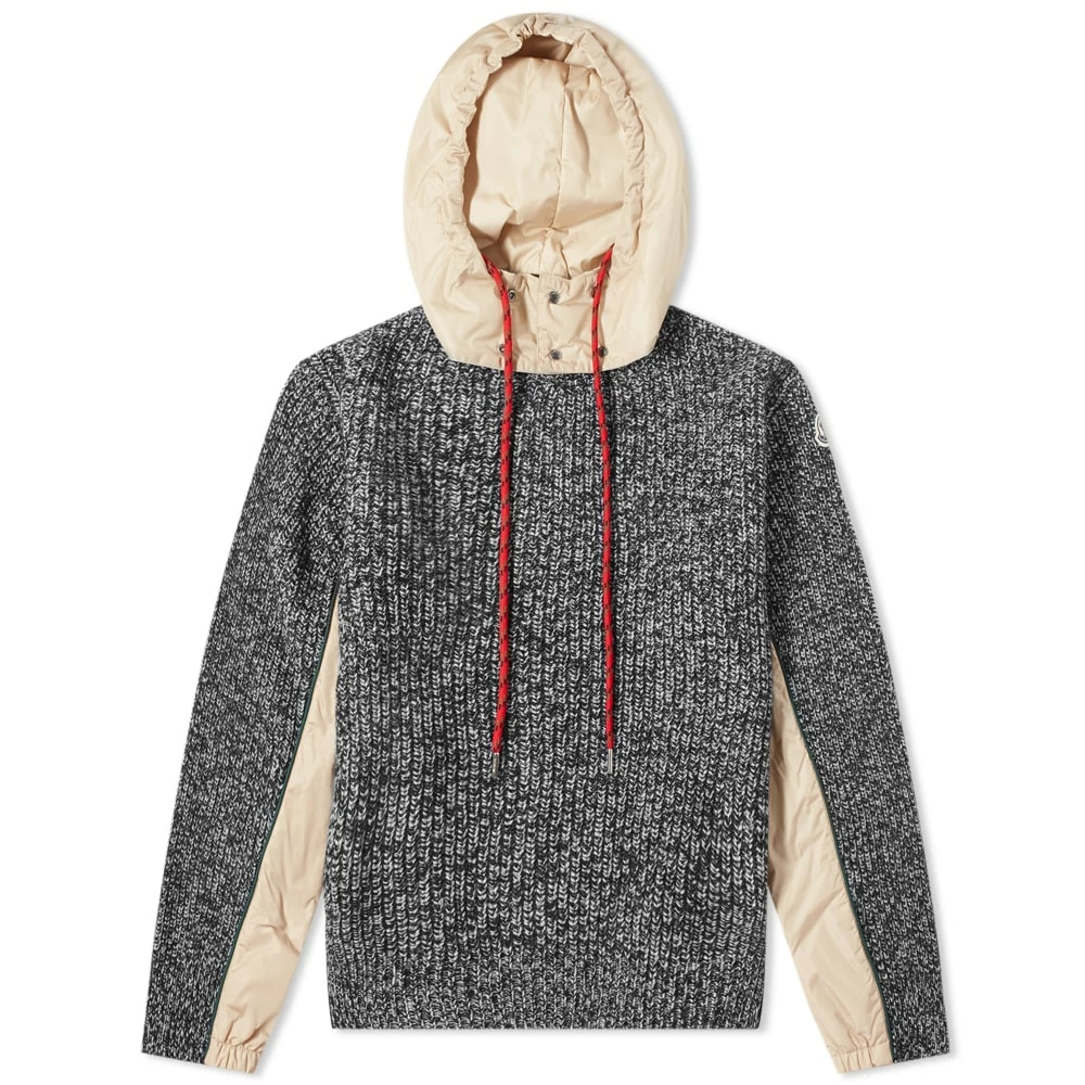 Moncler Hooded Knitted Marl Knit 1 Moncler Hooded Knitted Marl Knit