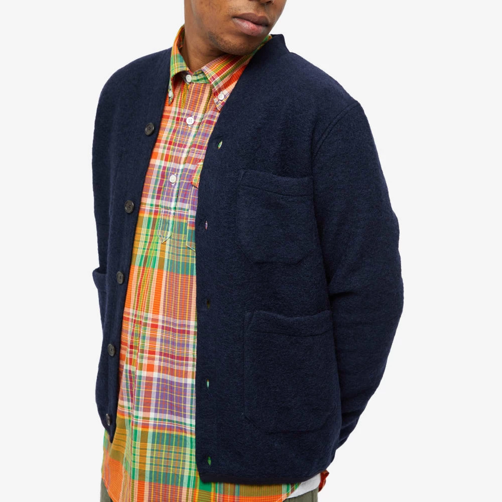 Universal Works Wool Fleece Cardigan 5 Universal Works Wool Fleece Cardigan - Image 5