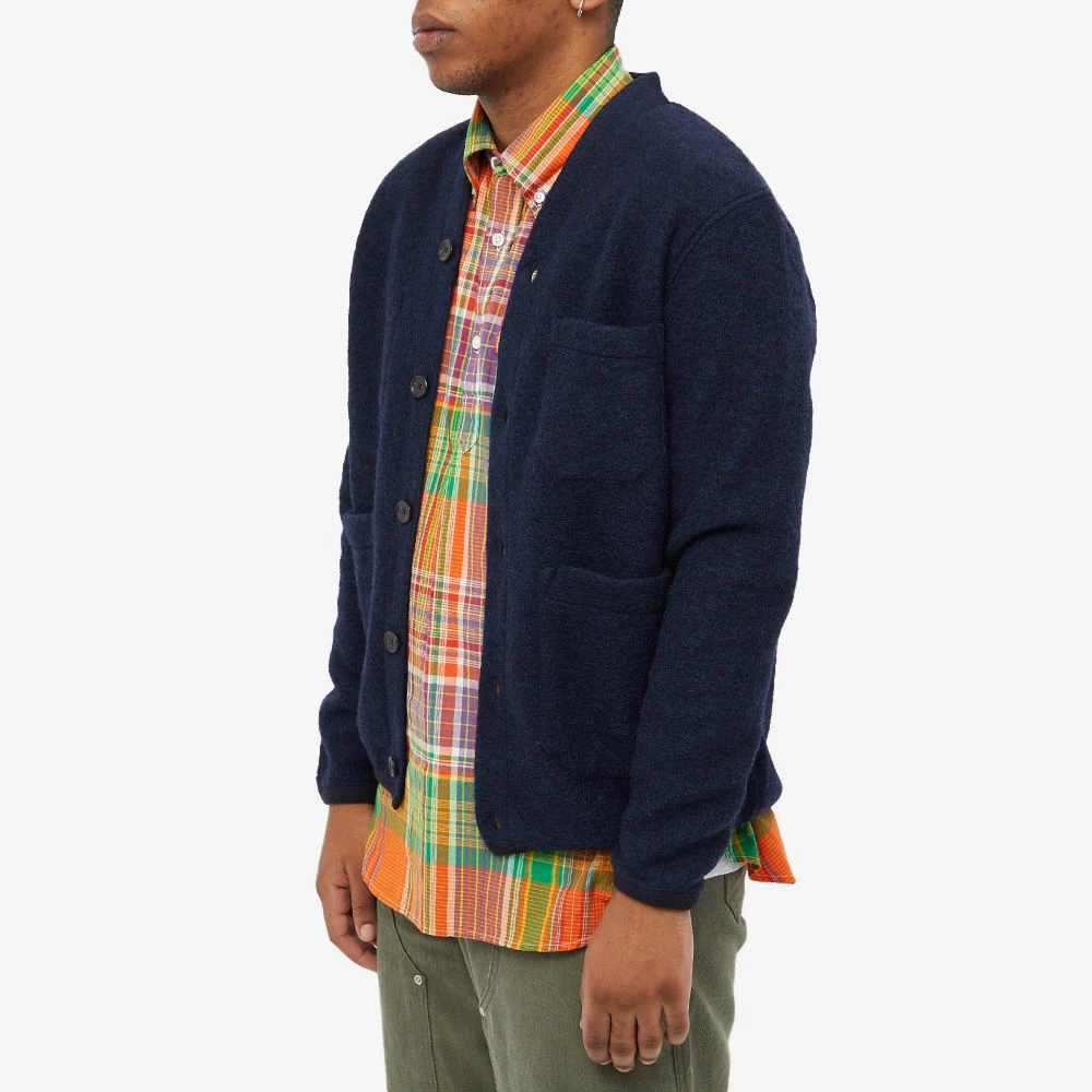 Universal Works Wool Fleece Cardigan 2 Universal Works Wool Fleece Cardigan - Image 2