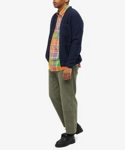 Universal Works Wool Fleece Cardigan 8 Universal Works Wool Fleece Cardigan -Outlet Sweaters Store 08 09 2022 aj 27708 nvy m9