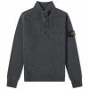 Stone Island Lambswool Quarter Button Knit