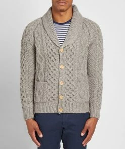 Inverallan 6A Shawl Cardigan 9 Inverallan 6A Shawl Cardigan -Outlet Sweaters Store 08 10 2019 inverallan 6ashawlcardigan heathergrey inv 6asc hg mo m1