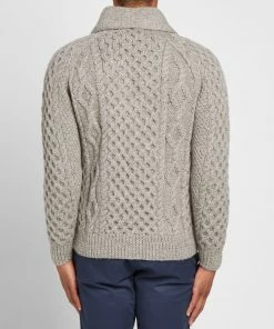 Inverallan 6A Shawl Cardigan 10 Inverallan 6A Shawl Cardigan -Outlet Sweaters Store 08 10 2019 inverallan 6ashawlcardigan heathergrey inv 6asc hg mo m2