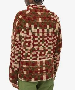 Folk Puzzle Fleece -Outlet Sweaters Store 08 11 2 2022 SI FP5920J WWCH 8 1