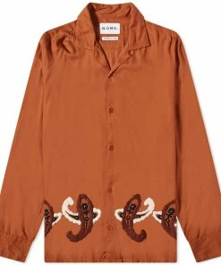 NOMA T.d. Paisley Hand Embroidery Shirt