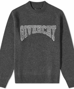 Givenchy Embroidered College Logo Crew Knit