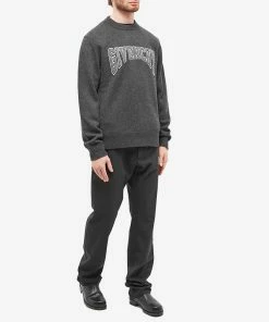 Givenchy Embroidered College Logo Crew Knit -Outlet Sweaters Store 08 11 2022 ja bm90kx4yc6 015 m9