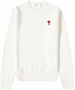 AMI Small A Heart Crew Knit