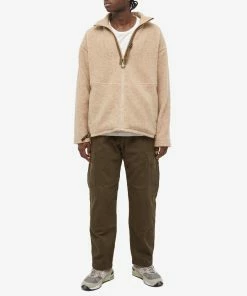 Garbstore Wool Zip Fleece -Outlet Sweaters Store 08 12 2022 SI J 221 GAI OWFL NAT m9 1