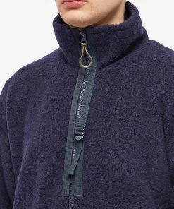 Garbstore Wool Zip Fleece 9 Garbstore Wool Zip Fleece -Outlet Sweaters Store 08 12 2022 SI J 221 GAI OWFL NVY 10 1