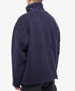Garbstore Wool Zip Fleece 7 Garbstore Wool Zip Fleece -Outlet Sweaters Store 08 12 2022 SI J 221 GAI OWFL NVY 8 1