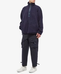 Garbstore Wool Zip Fleece 8 Garbstore Wool Zip Fleece -Outlet Sweaters Store 08 12 2022 SI J 221 GAI OWFL NVY M9 1