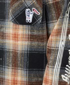 Billionaire Boys Club Check Button Down Shirt -Outlet Sweaters Store 09 01 2023 JD B22417 BLK 10 1