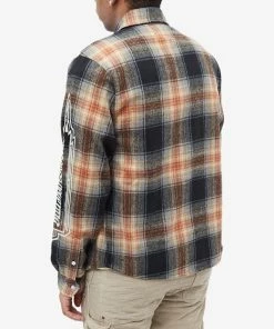 Billionaire Boys Club Check Button Down Shirt -Outlet Sweaters Store 09 01 2023 JD B22417 BLK 8 1